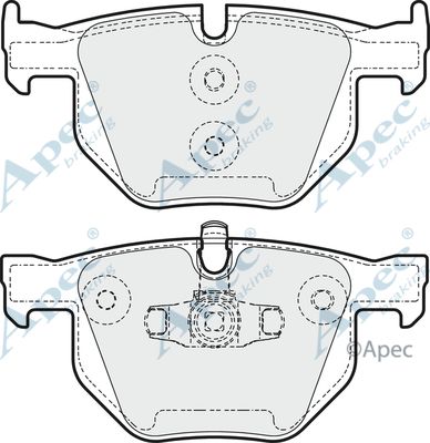 APEC BRAKING Piduriklotsi komplekt,ketaspidur PAD1611